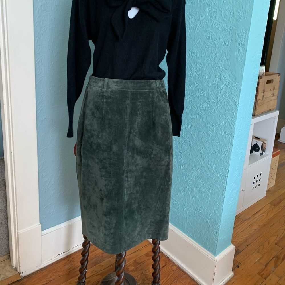 Vintage Suede Pencil skirt